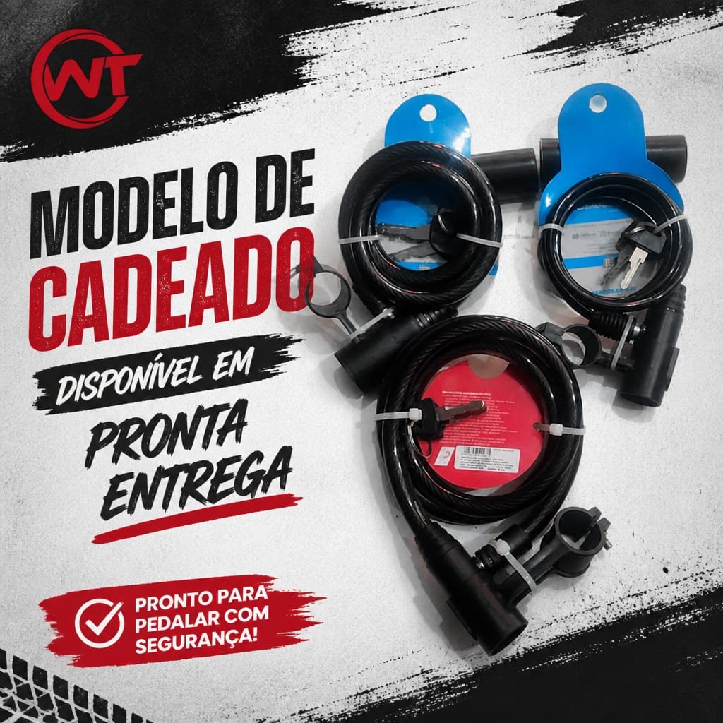 Cadeados de cabo de aço para bicicleta